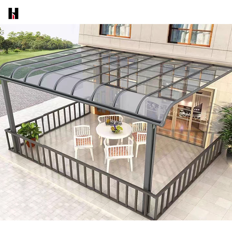 best choice  waterproof outdoor aluminum frame polycarbonate garages, canopies &carports high quality