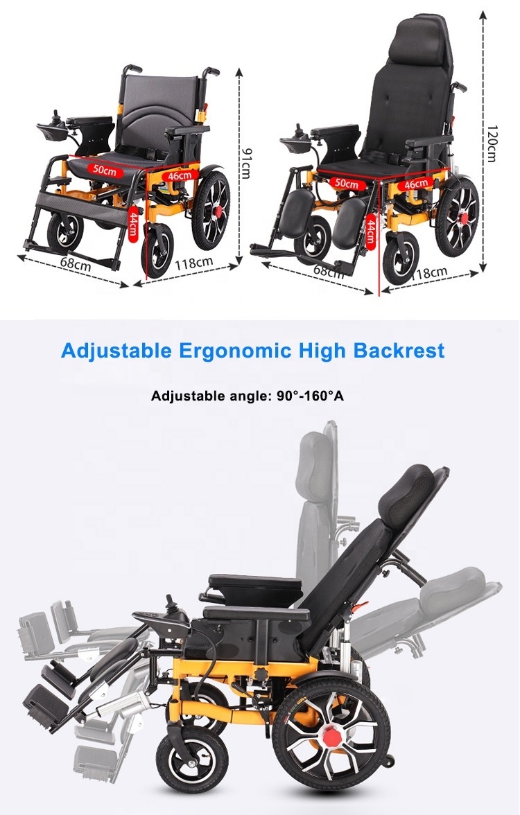 Stair Climb Walker All Terrain Scissor Lift 4x4 Power a Big Wheel Gold Lightweight Drive Wheelchair Electric for Elder