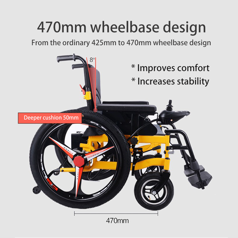 Fully Automatic Intelligent Nursing Stand Up Power Wheelchair Electric Foldable Stand Up Wheelchair For The Disabled