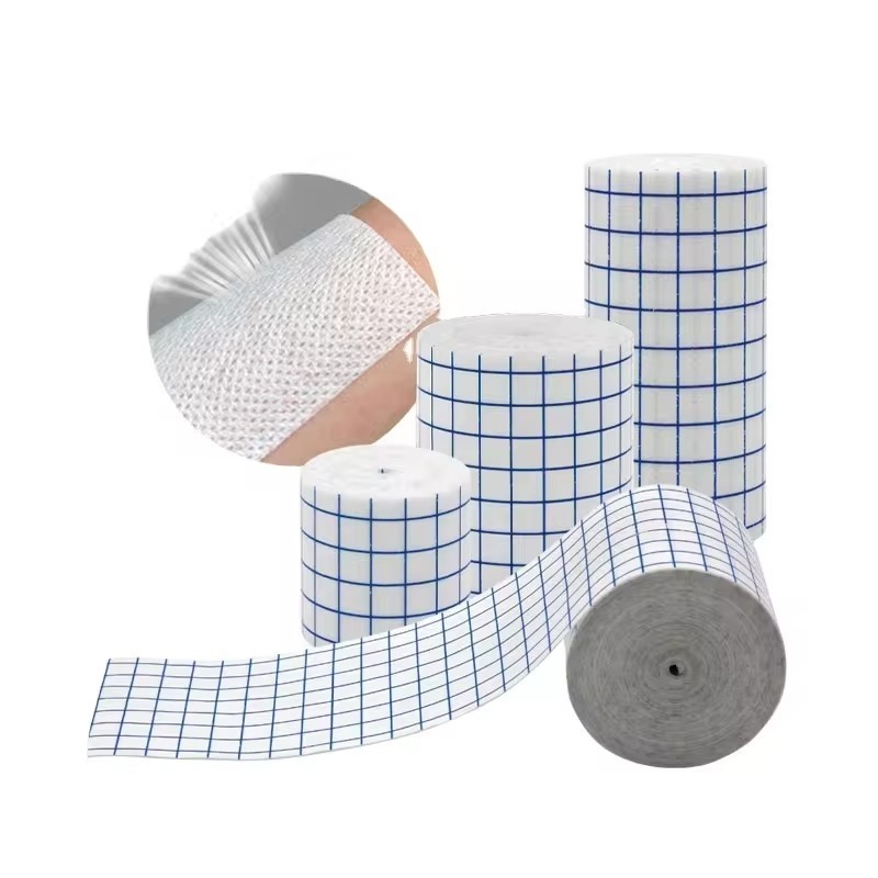 Hypoallergenic Elastic Stretch Breathable Wound Dressing Fixation Spunlace Non Woven Single Coated Surgical Bandage Medical Tape