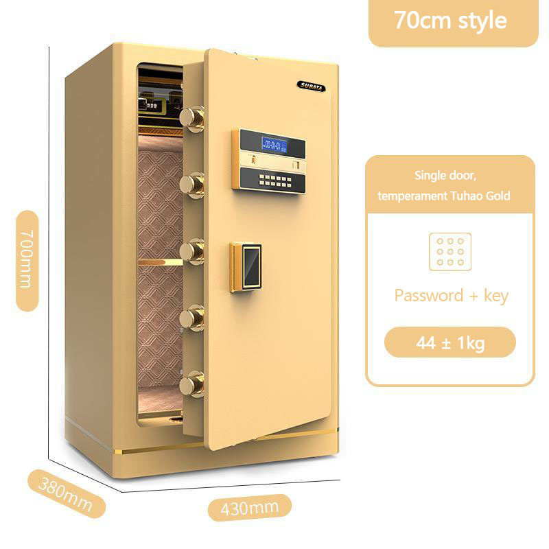 XBT Sumdor security fingerprint big password gold document safe box cassaforte office used luxury smart safe deposit box