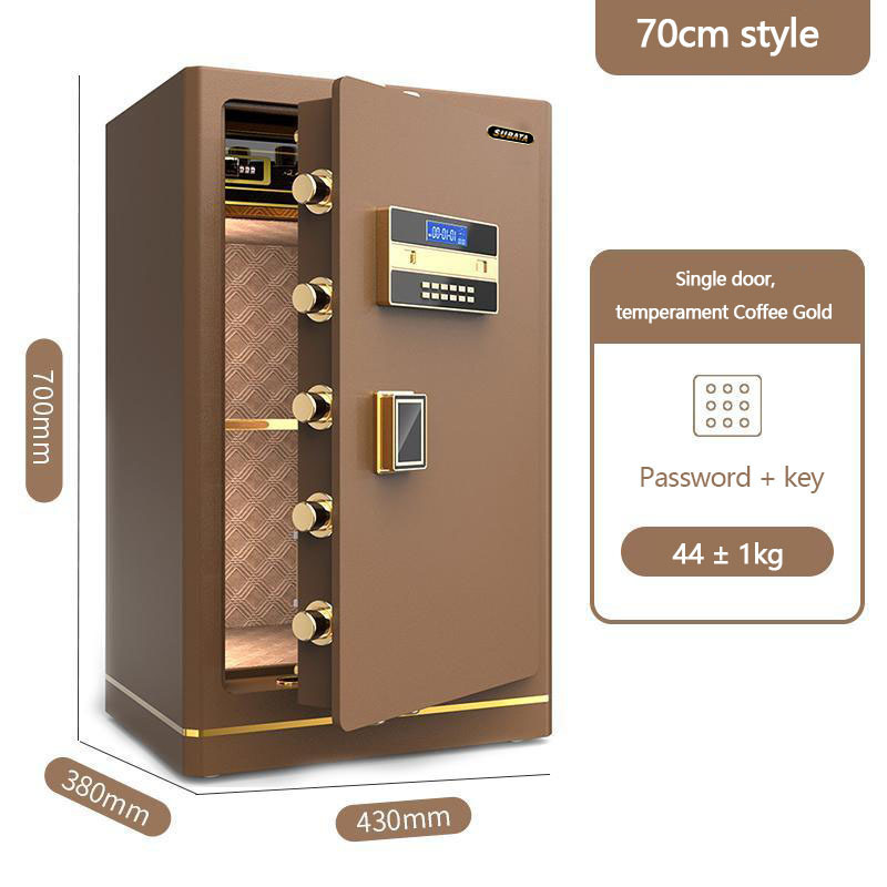 XBT Sumdor security fingerprint big password gold document safe box cassaforte office used luxury smart safe deposit box