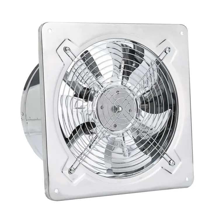 Home use Stainless steel  wall window mounted kitchen bathroom toilet ventilation fan HVAC air Blower