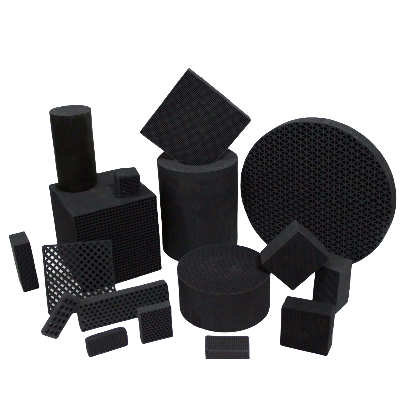 Honeycomb carbon mesh activated charcoal filter fiber smoke