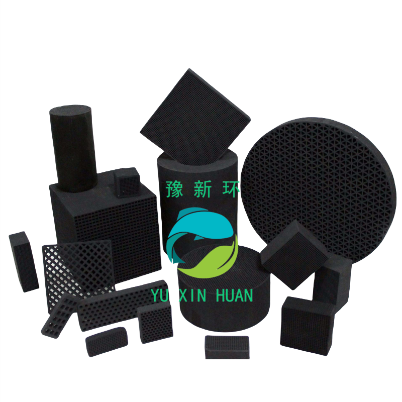 Waterproof honeycomb activated carbon/charcoal monomer for air filters