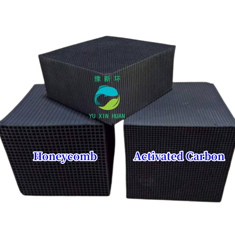 Waterproof honeycomb activated carbon/charcoal monomer for air filters