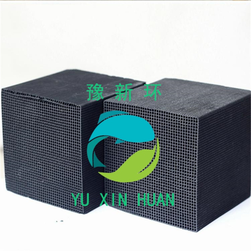 Waterproof honeycomb activated carbon/charcoal monomer for air filters