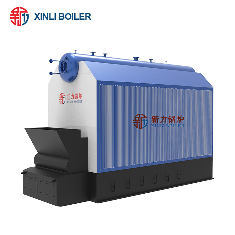 Horizontal Chain Grate Three Pass Single Drum Coal Biomass Wood Pellet Fuel Fired Steam Boiler