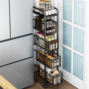 Home Used Mobile Shelf Storage Unit 5 Tier Kitchen Bathroom Trolley