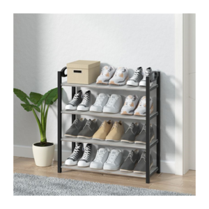 Ten Layer Luxury Storage Wholesale 3 Layer Metal Store Display White Stackable Shoe Racks