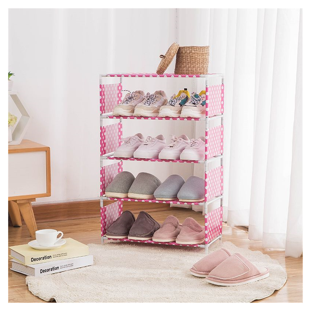 Ten Layer Luxury Storage Wholesale 3 Layer Metal Store Display White Stackable Shoe Racks