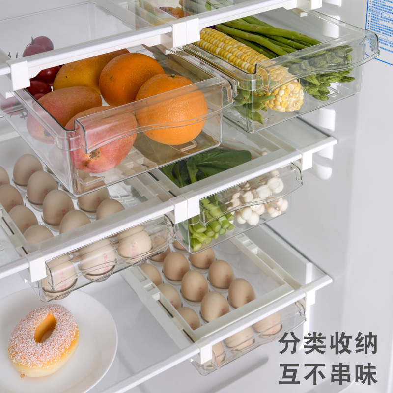 acrylic fridge food keeper storage box