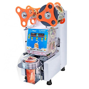 Cup Sealing Machine 95mm 90mm Cup Sealer Machine Fully Automatic Boba Sealer for Milk Bubble Tea Coffee