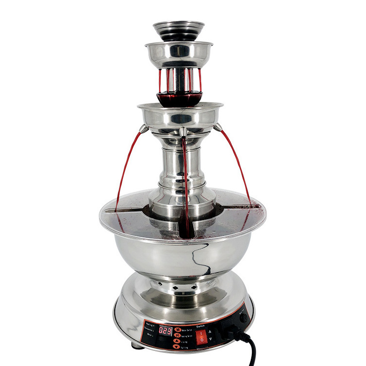 Stainless Steel Wine Juice Drinks Wine Fountain Water Beer Dispenser Machine Wedding Wine Fountain Warmer