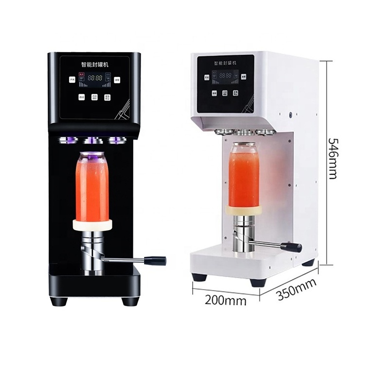 Automatic 55MM Caliber Milk Tea Beverage Bottle PET Aluminum Bottle 330/500/650ml Can Sealer Tin Can Sealing Machine