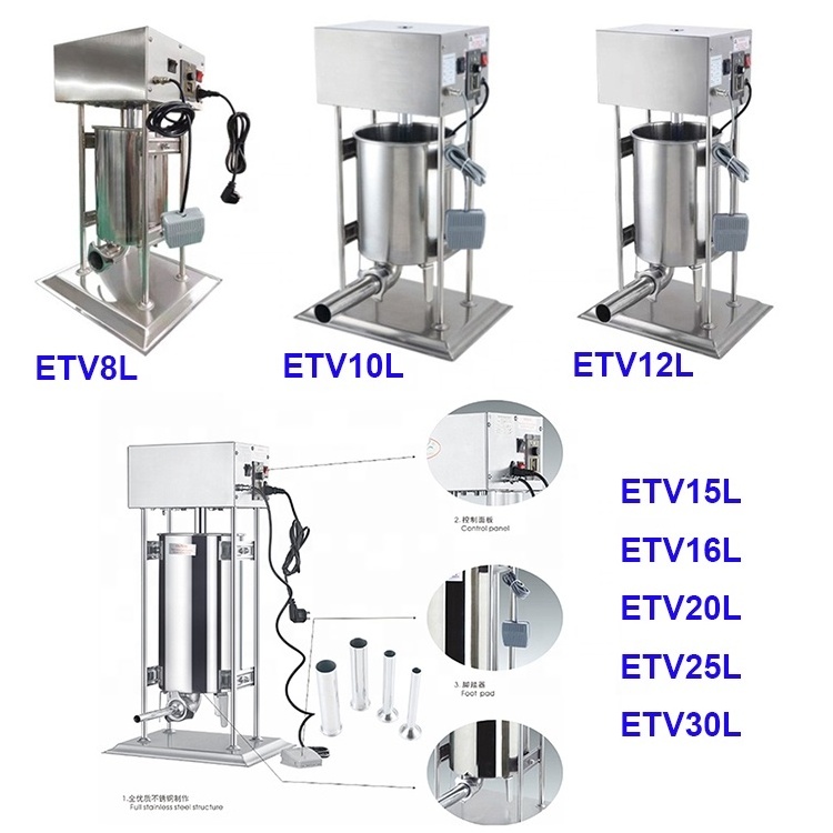 Vertical Filling Meat Processor 10L Sausage Making Machine Electric Sausage Stuffer