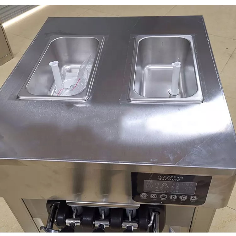 Commercial Bench Top 3 Flavor Frozen Yogurt Machine Ice Cream Making Machine for Sale