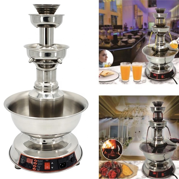 Stainless Steel Wine Juice Drinks Wine Fountain Water Beer Dispenser Machine Wedding Wine Fountain Warmer