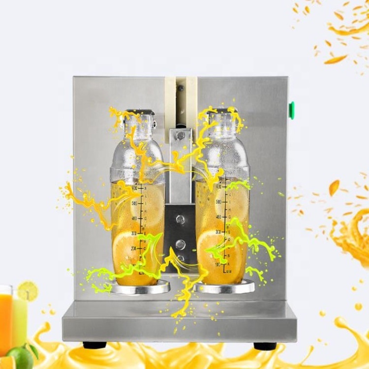 Commercial Milk Tea Bottle Shaking Machine Double 2 cups Bubble Tea Shaker Machine for Sale