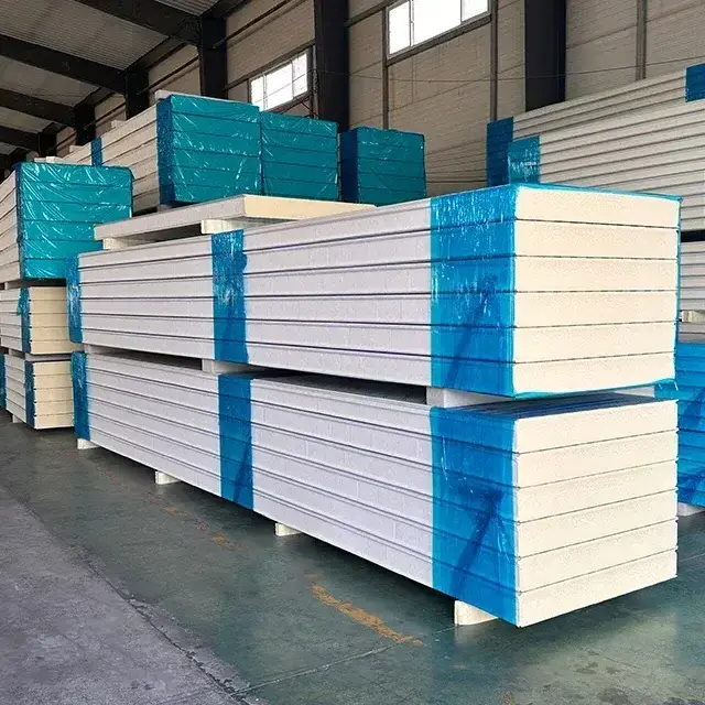 Prefab Houses Garage Door Spanish EPS Styrofoam Sandwich panel Foam Roof Wall Panels