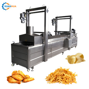 commercial donut corn dog gas fryer machine stainless steel vacuum churros chips deep fryer machine with 12 months warranty