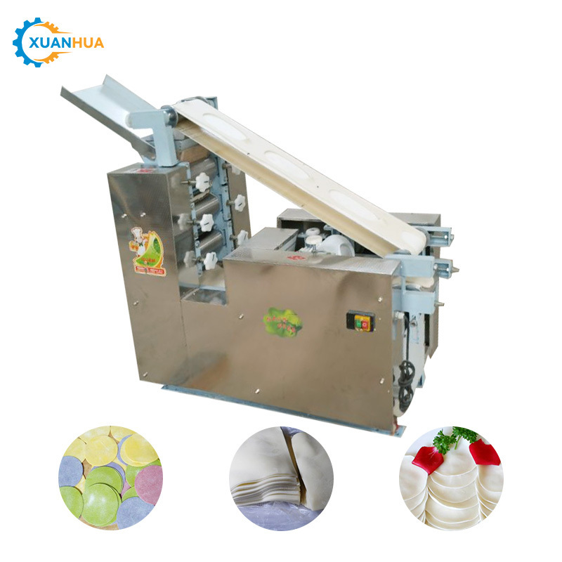 Dumpling skin fully automatic roti chapati puff pastry samosa sheet maker base pizza dough making machine