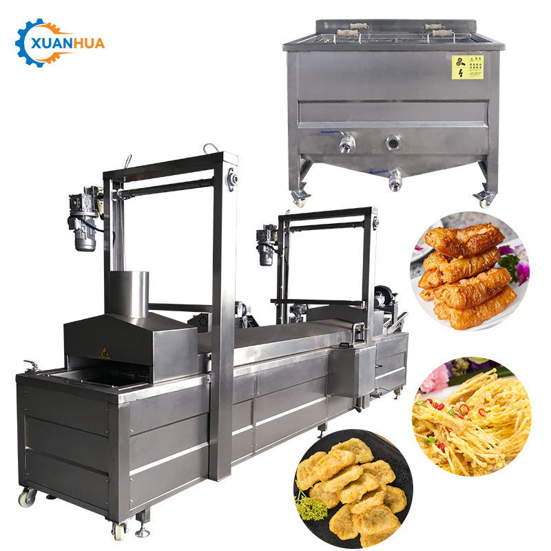 commercial donut corn dog gas fryer machine stainless steel vacuum churros chips deep fryer machine with 12 months warranty