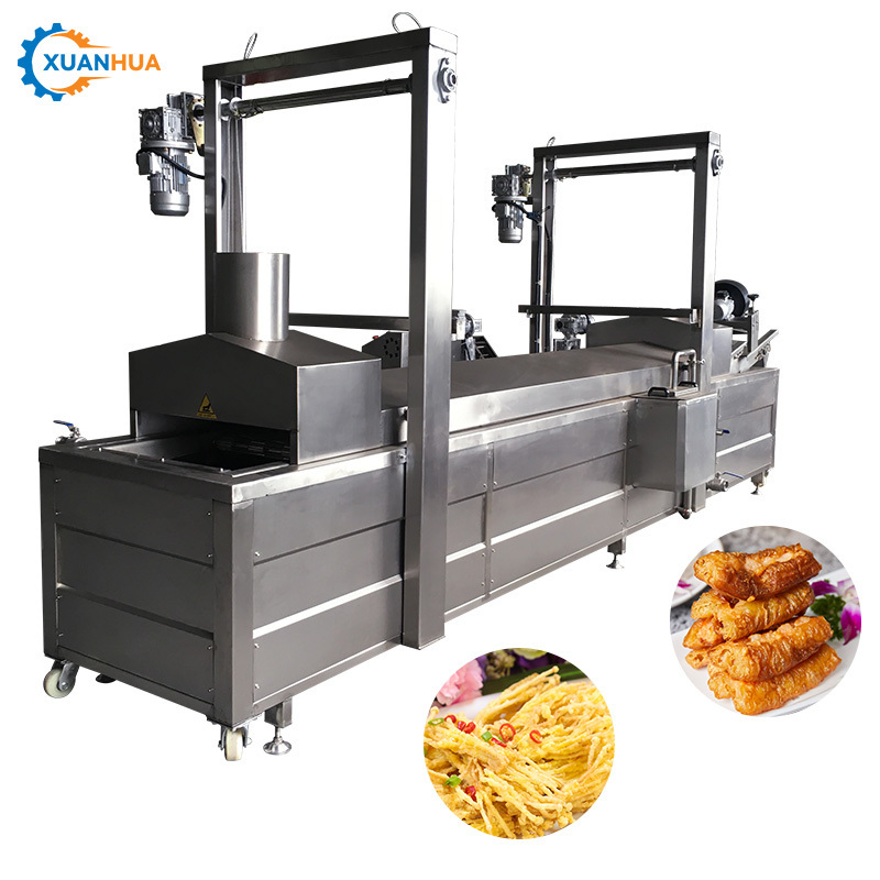 commercial donut corn dog gas fryer machine stainless steel vacuum churros chips deep fryer machine with 12 months warranty