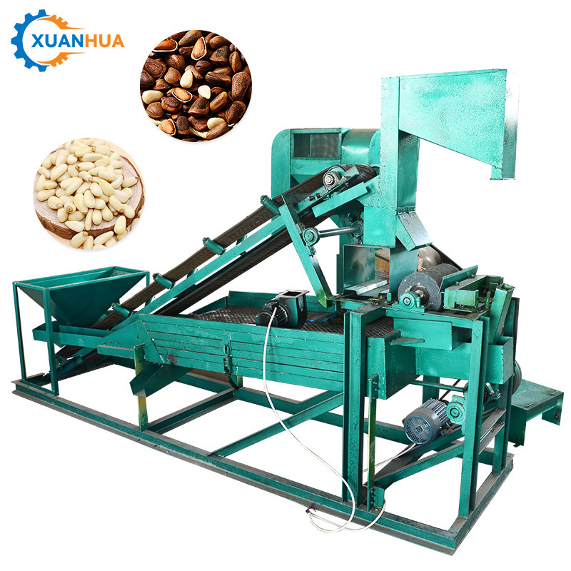 Automatic Cracker Sheller Walnut Nuts Pecan Almond Shelling Machine Pine Nut Cracking Machine