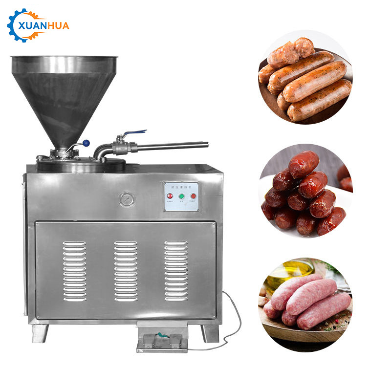 Automatic Sausage Stuffer Electric Pneumatic Quantitative Twisting Enema Machine