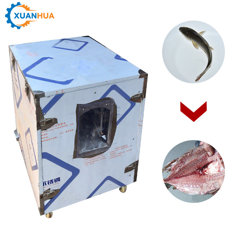 Fish meat skinning fillet kill cutting cleaning fish processing machines