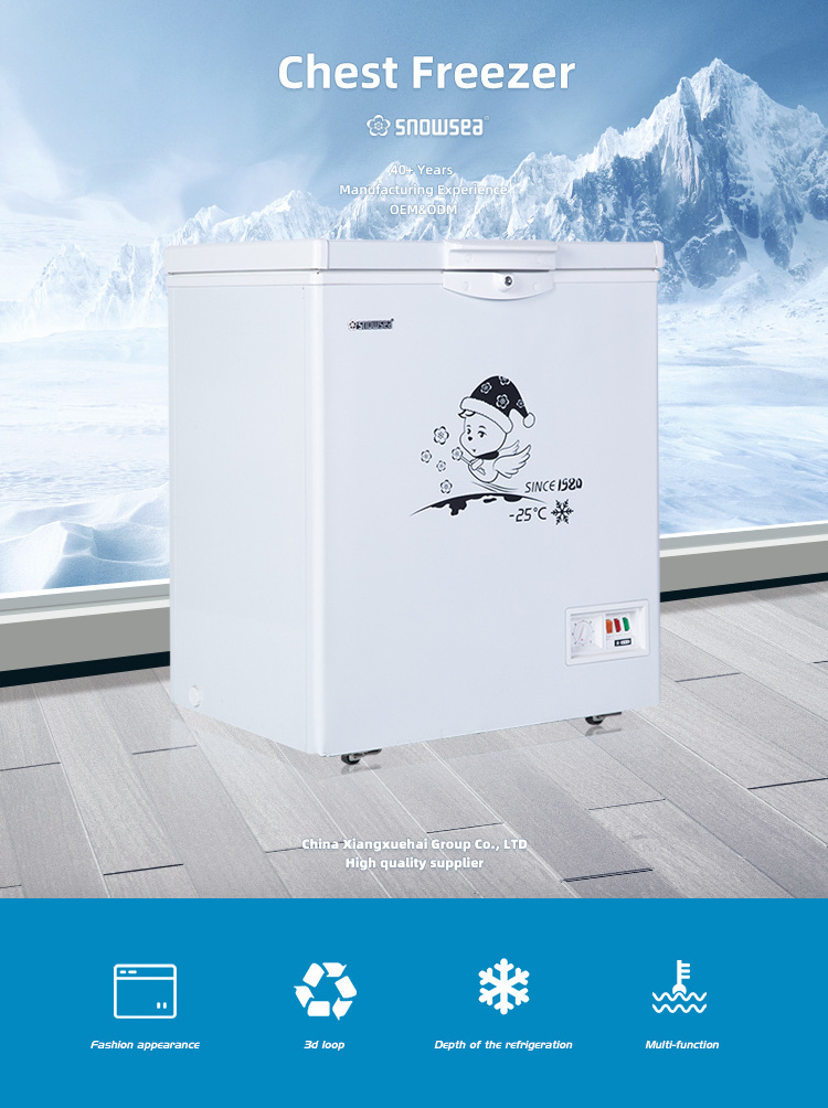 BD-150 Promotional Good Quality Storage Manufacturers Upright Fridge Freezer