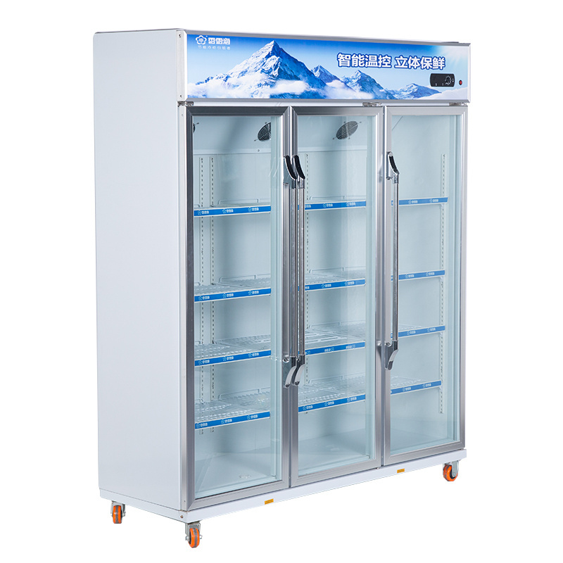 Whosale LC-1188 LC-1183 Snowsea Professional Manufacture Refrigerated Showcase Commercial Upright Freezer