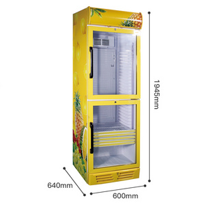 LC-380DD R290a  foam blowing agent display  lock and key showcase for drinks