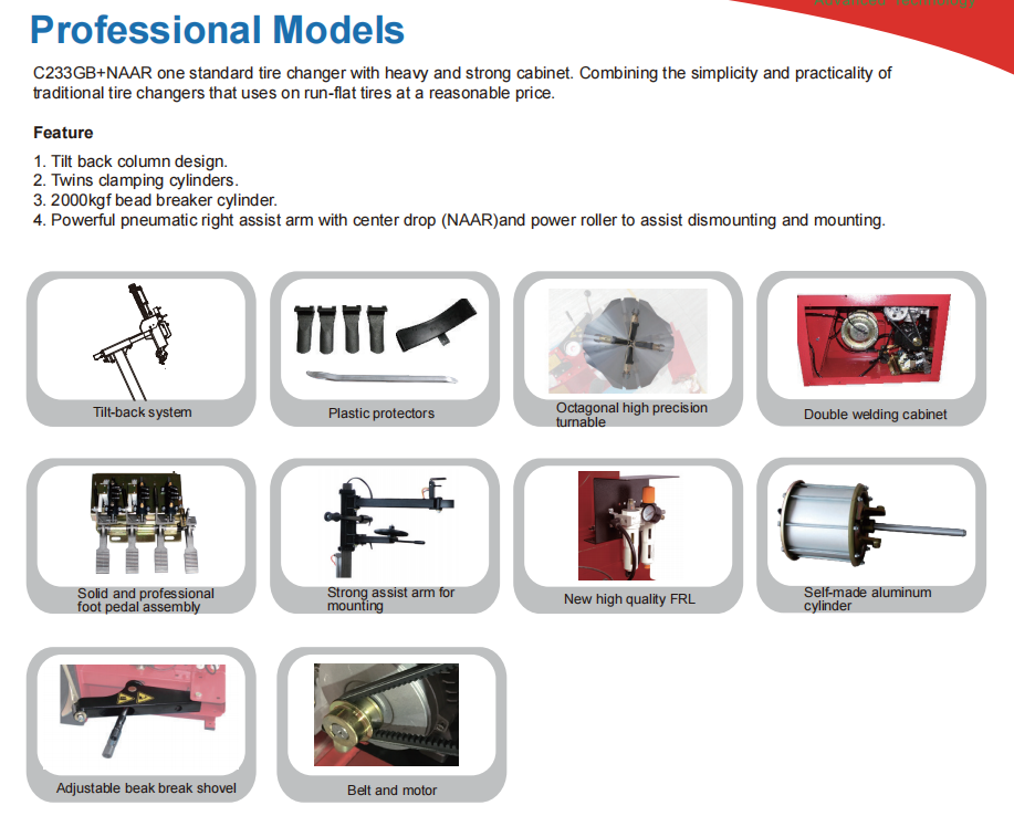 CE approved mobile Touchless Hydraulic Hot Saletyre Tire Changer