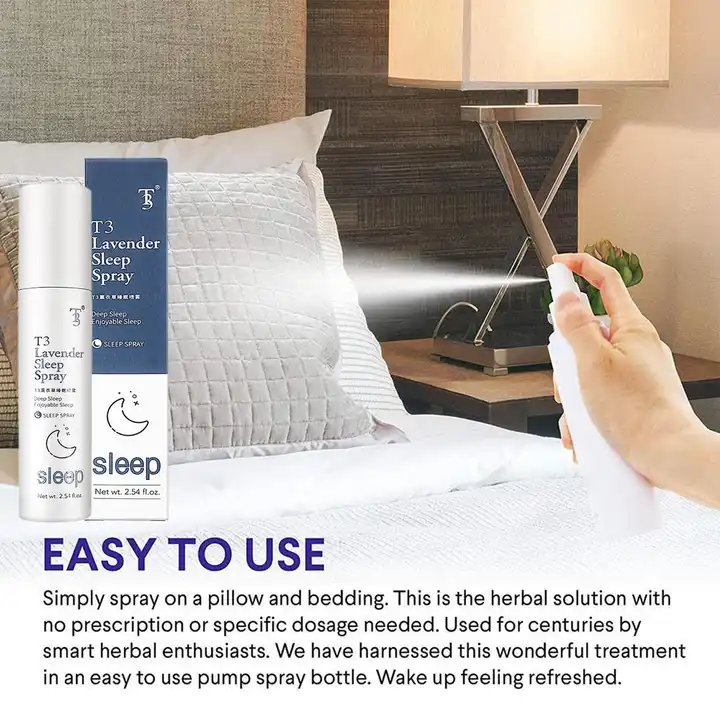 HOT!!! wholesale organic lavender fast deep sleep pillow private natural mist sleep spray OEM ODM