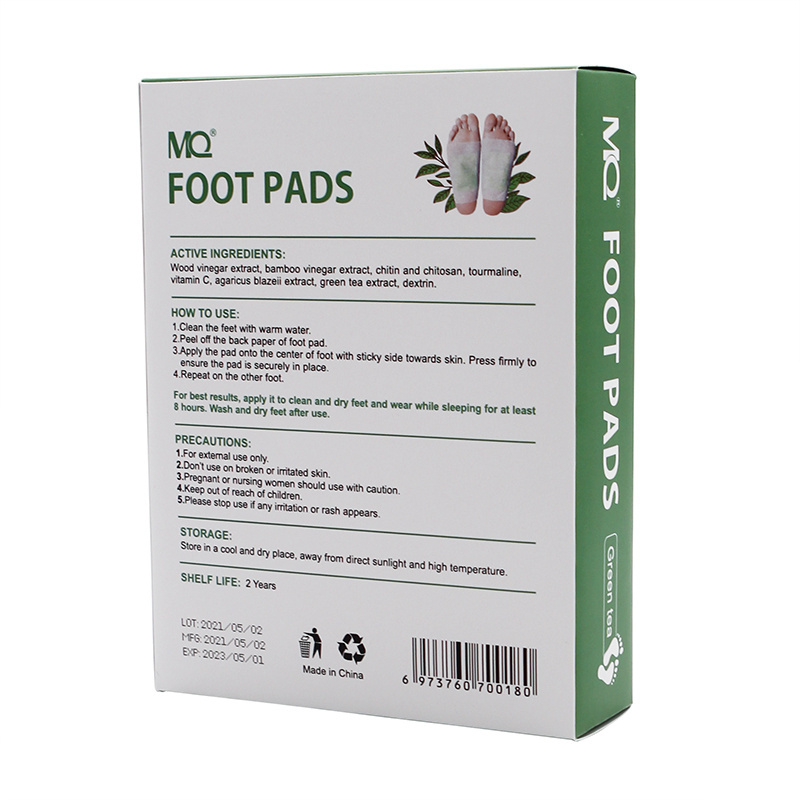 Original factory Customized Natural Herbal and Bamboo Slimming 2 in 1 Detox Foot Patch