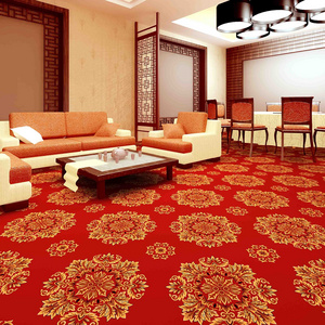 The exquisite floral carpet can be customized for commercial hotels and restaurants.