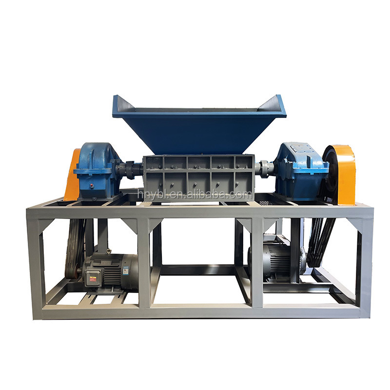 High Quality  Tire Crusher Equipment Used Rubber Tyre Shredding Recycling Machines Two Shaft Shredder