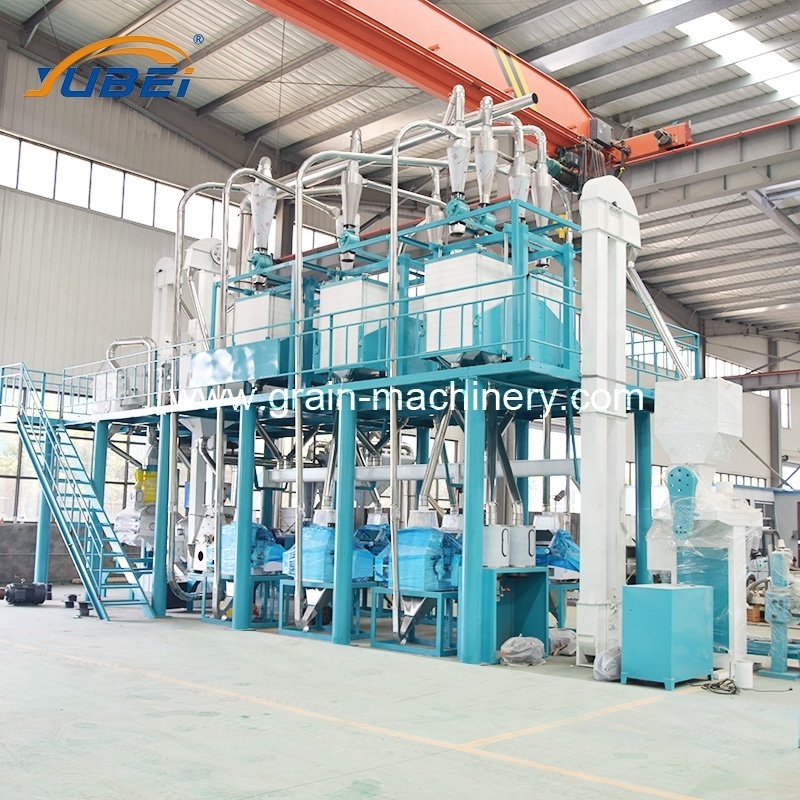 50TPD Complete Set Automatic Maize Flour Milling Machine Corn Flour Mill Plant Maize Milling Machine