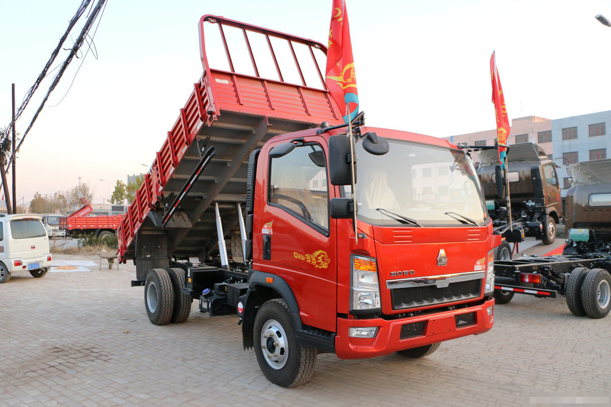 4x2 dump truck mini sinotruck howo used dump truck 6x4 8x4  3.8m  4.15m 5m 4x2 mining small dump truck