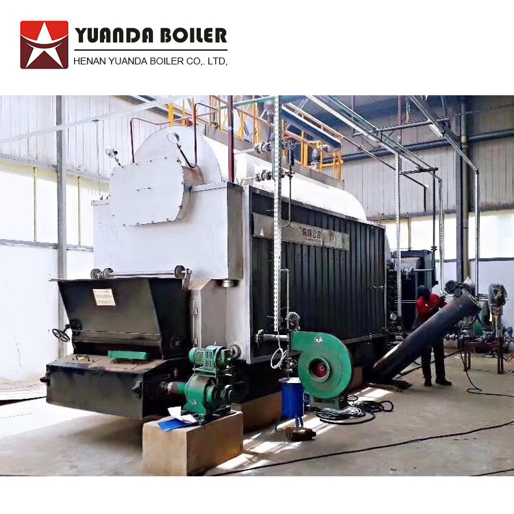 DZL Traveling Chain Grate Stoker Industrial Solid Fuel Wood Rice Husk Biomass Coal Fired Steam Boiler For Sale