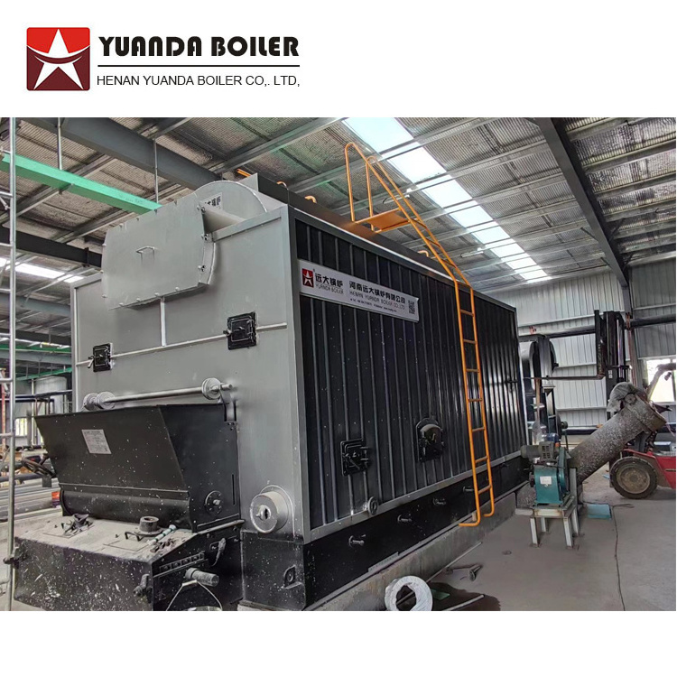 Self-loading 1-8 ton Wood wood pellet biomass burning steam boiler