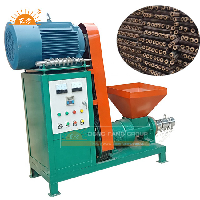 Sugarcane firewood sawdust rice husk charcoal briquette press charcoal making machine factory price