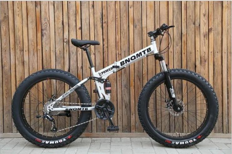 26-inch Mountain Bike 4.0 Widening Folding Big Fat Tire Bicycle