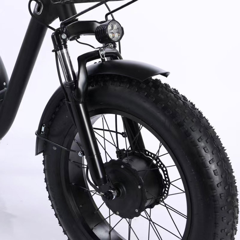 350W Lithium Battery 20*4 Inch Fat Tire 3 Wheel Electric Tricycle With Basket 3 Wheel Electric Cargo Bike