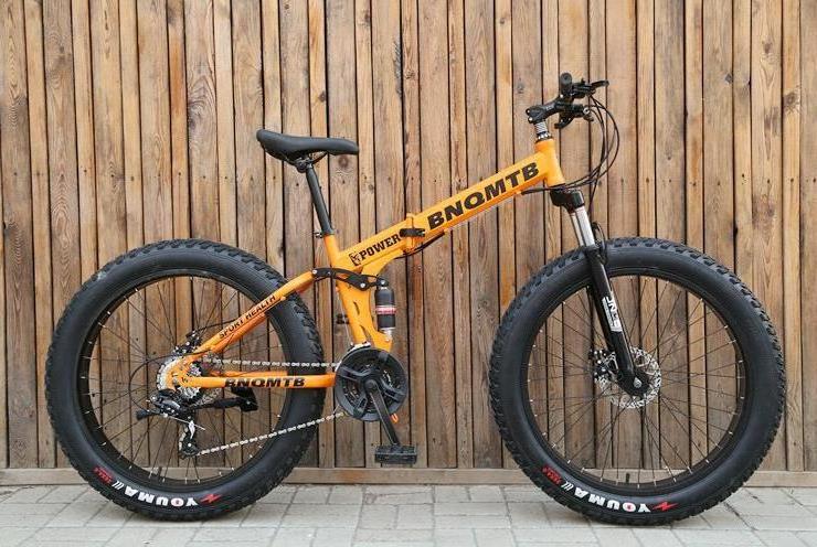 Fat Tire 26 inch Mountain Bike 4.0 Widening Folding Big Fat Tire Big Wheel Bicycle