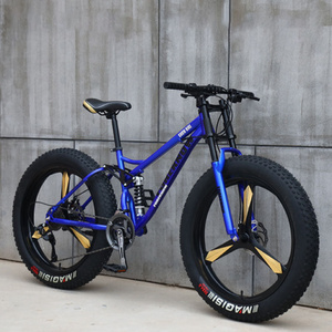 Full Suspension Fat Tyre Great Beach Cruiser 24/26*4.0 Wide Tire Snow Bike Fashion Disc Brake Fat Bike Snow Fat Bike