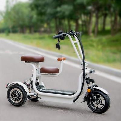 YIDI Mini Electric Tricycle 400W 48V Electric Trike With Child Seat 3 Wheel Folding Electric Scooter Bike BestSuppliers