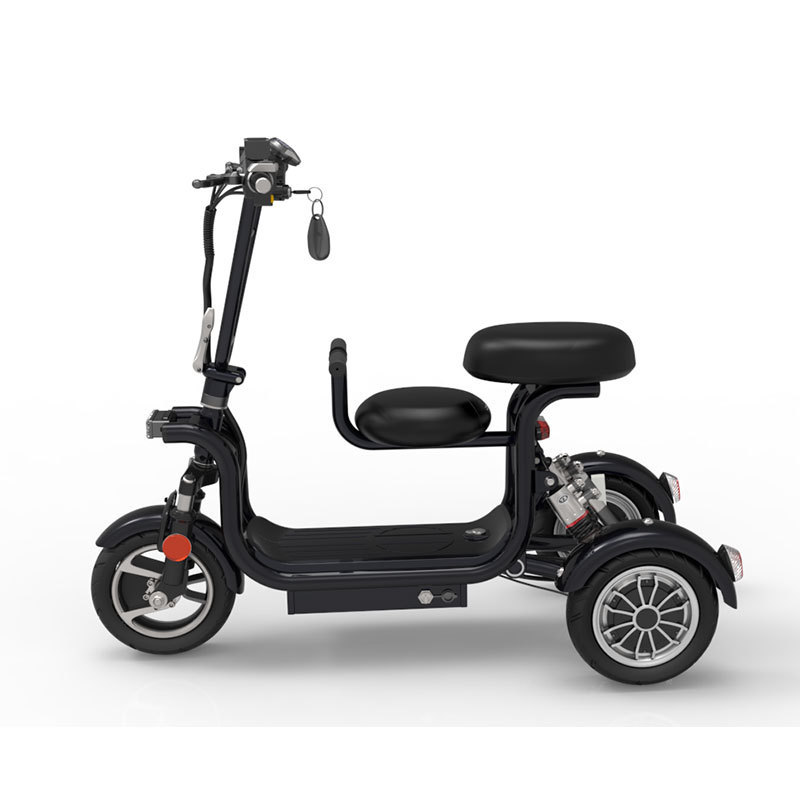 Dual Motor 30km 10 Inch Tire Lithium Battery 3 Wheel Electric Tricycles Scooter Electric Street Legal With Seat